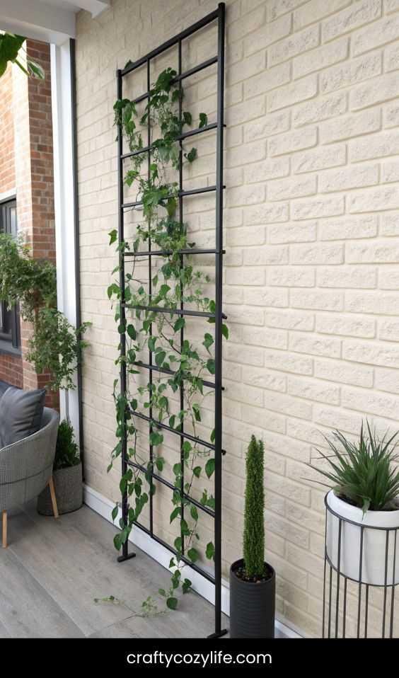 Minimalist Metal Trellis for a Modern Look