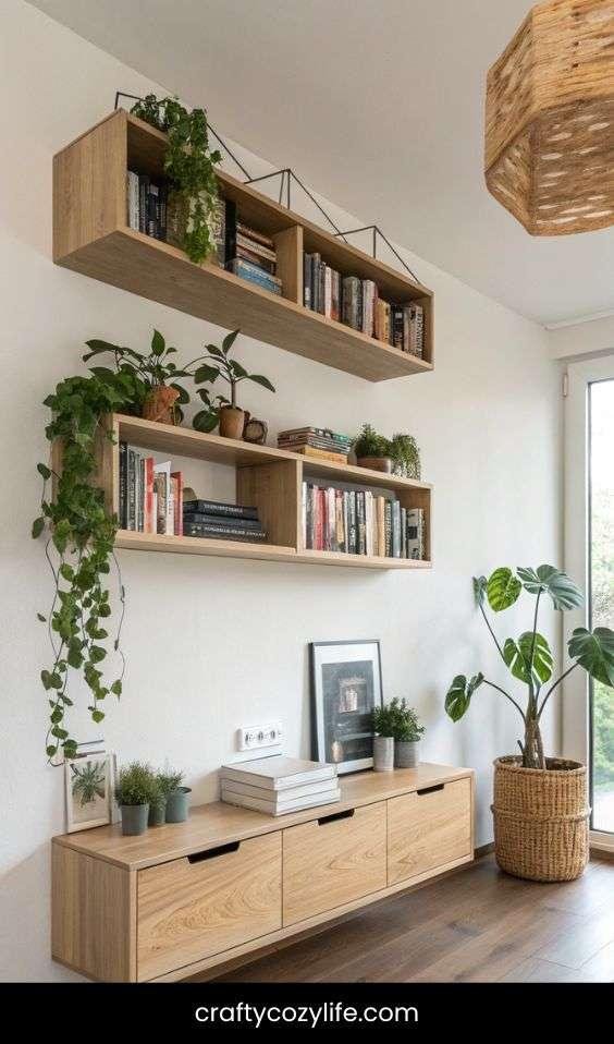 Opt for Floating Furniture to Free Up Floor Space