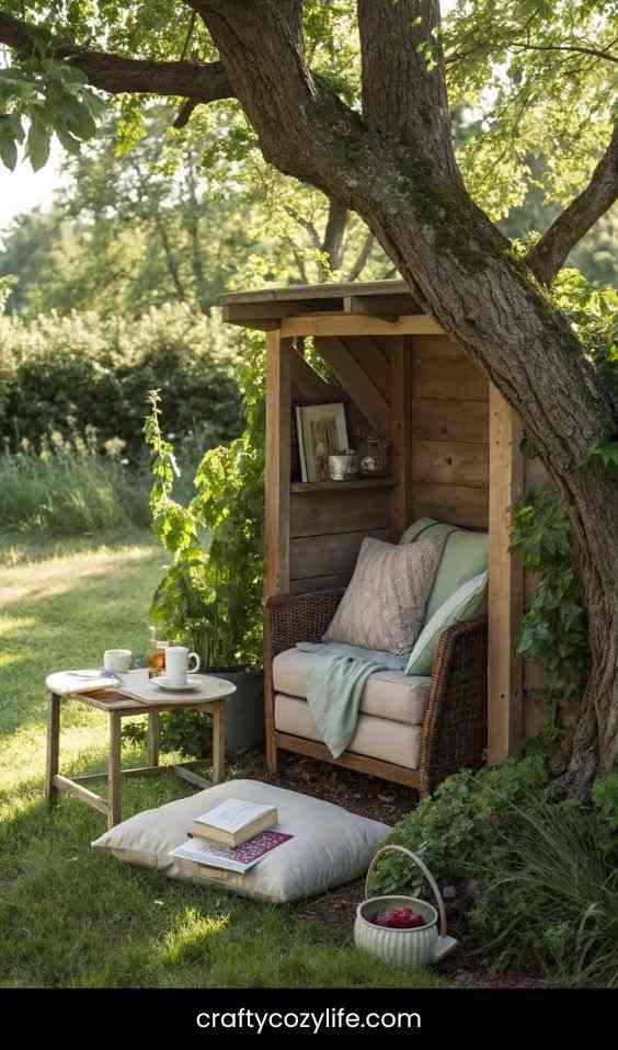 Outdoor Reading Nook for Book Lovers
