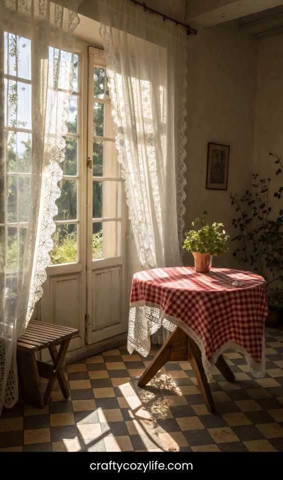 Patterned Curtains & Linens