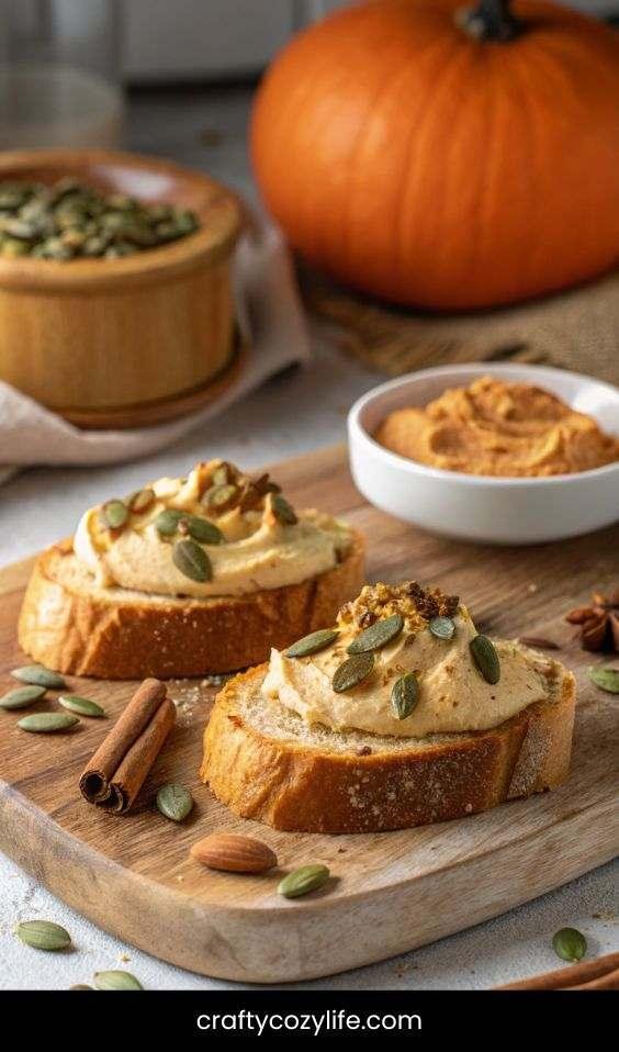 Pumpkin Spice Crostini