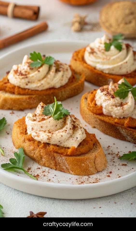 Pumpkin Spice Crostini