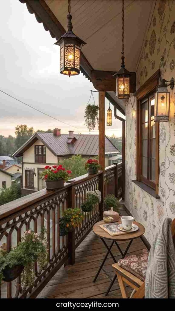 Rustic Farmhouse Balcony 