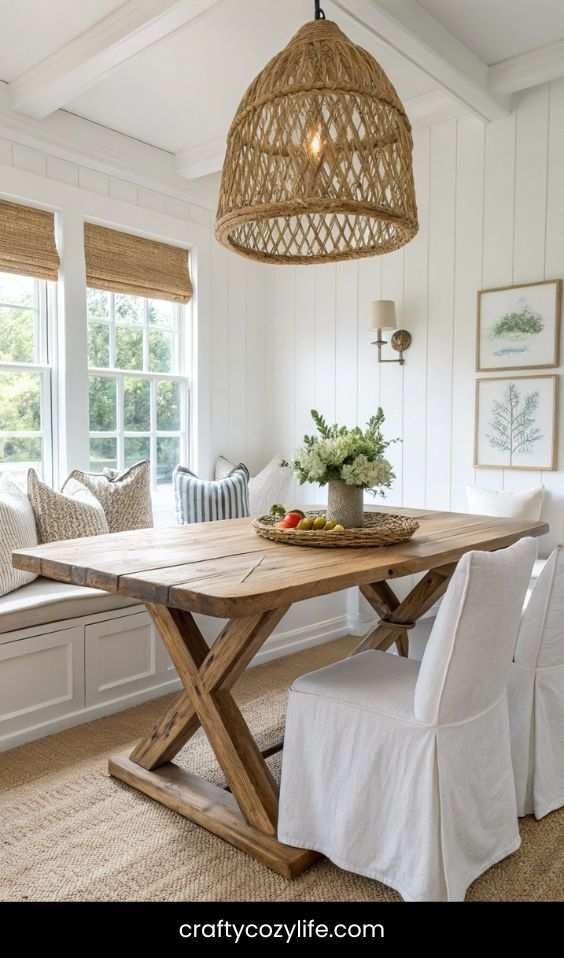 Rustic Wood & Woven Textures