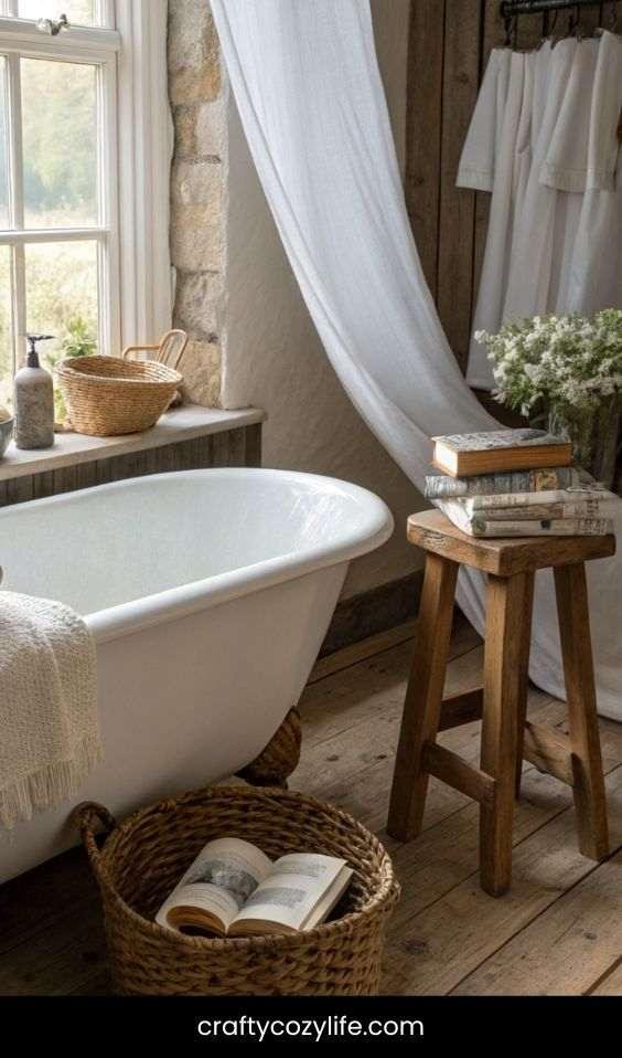 Soft & Earthy Coastal Farmhouse Bathrooms