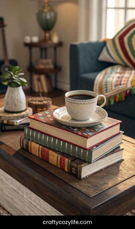 Stacked Books Coffee Table