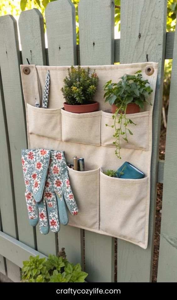 Storage Pockets for Fences or Walls