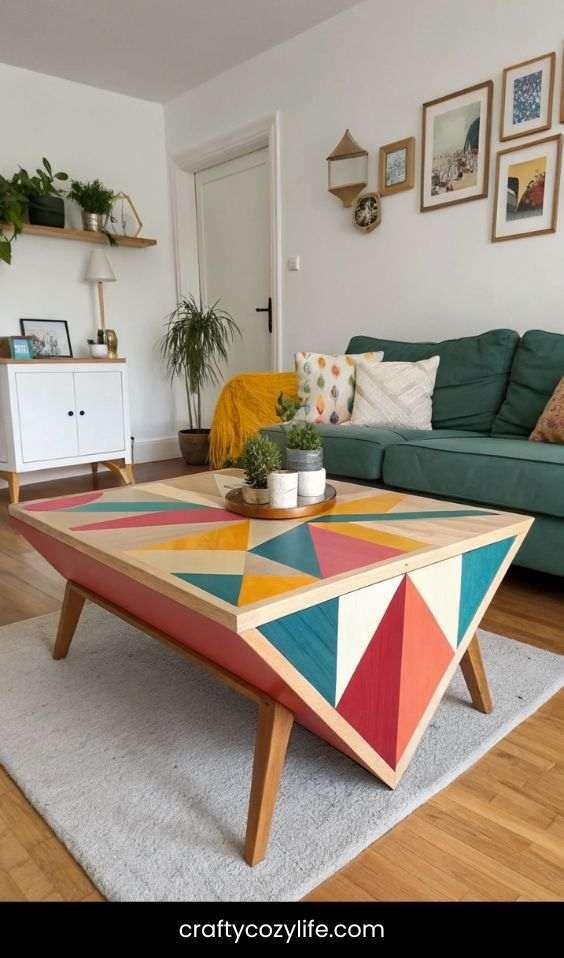 The Geometric DIY Coffee Table