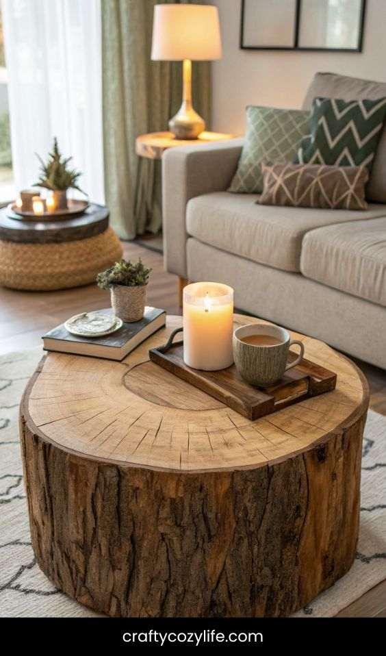 Tree Stump Coffee Table