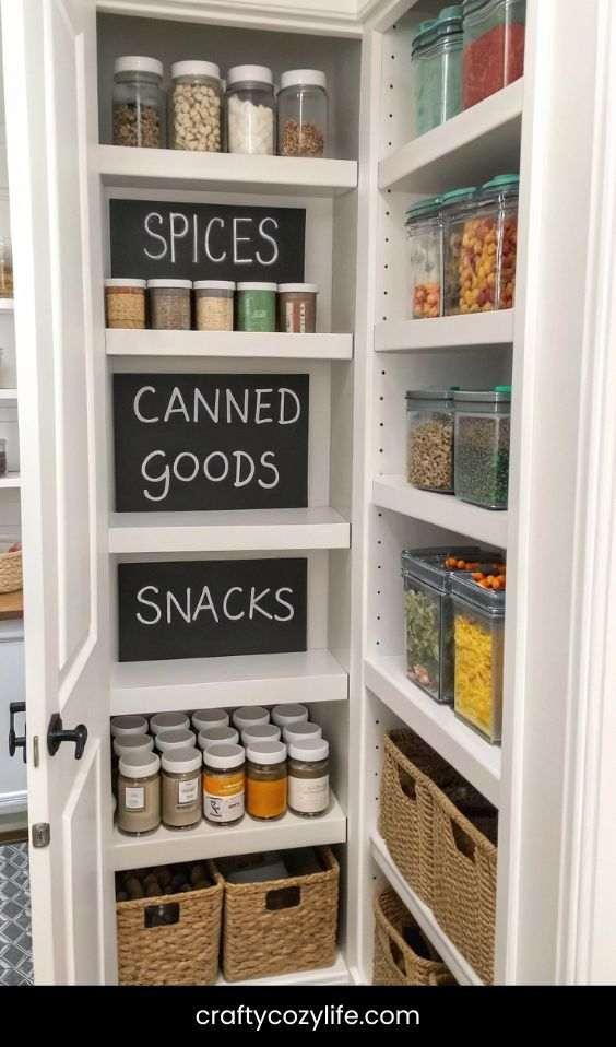 Use Chalkboard or Dry Erase Labels