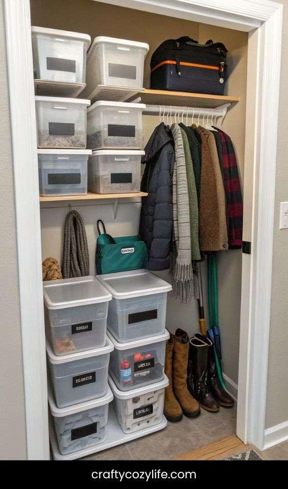 Use Clear Bins for Visibility