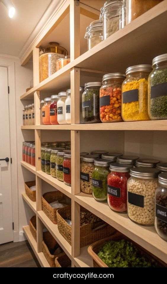 Use Clear Containers for a Streamlined Look