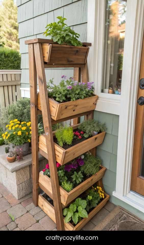 Vertical Planters with Built-in Storage