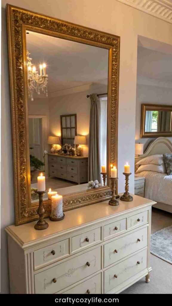 Add a Statement Mirror to Open Up the Space