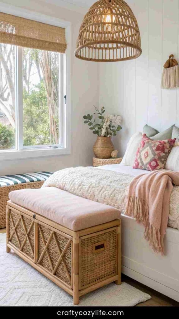 Add a Wicker or Rattan Accent Piece