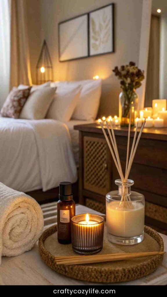 Incorporate Scent with Candles & Essential Oils