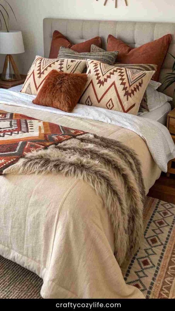 Layer in Cozy Southwestern Bedding