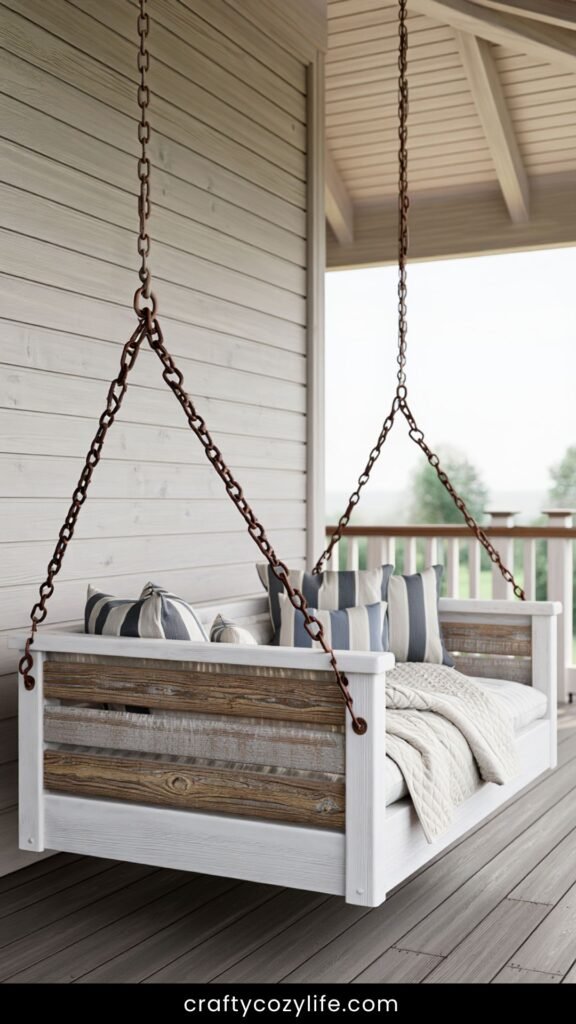 DIY Porch Swing Bed Ideas (2)