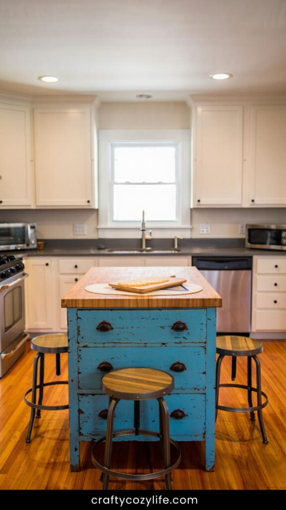 Statement Vintage Kitchen Island