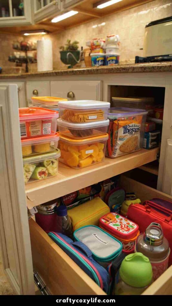 kids organization hacks for the kitchen